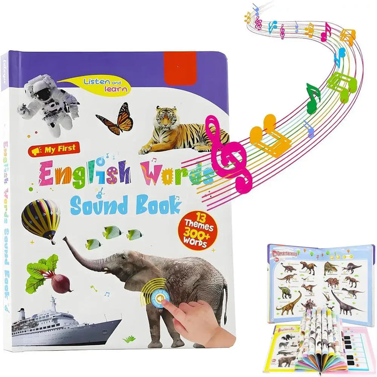English Audio Reading Book Natural Enlightenment English Early Education Audio Books Suit For All Ages Kids English Words Book