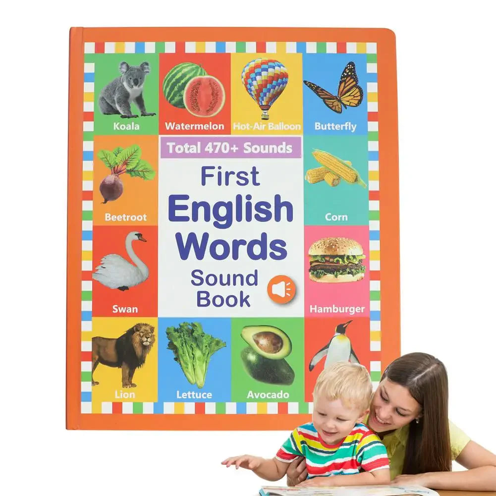 English Audio Reading Book Natural Enlightenment English Early Education Audio Books Suit For All Ages Kids English Words Book