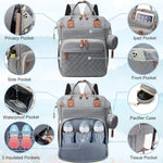 Diaper Bag Backpack Baby Bag, Baby Girl Boy Diaper Bag for Dad Mom with Pad, Travel Large Diaper Bags with Pacifier Case