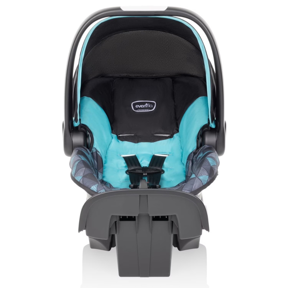 Evenflo NurtureMax Infant Car Seat Dallas Blue | Lightweight Rear Facing Baby Car Seat with 5-Point Harness