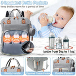 Diaper Bag Backpack Baby Bag, Baby Girl Boy Diaper Bag for Dad Mom with Pad, Travel Large Diaper Bags with Pacifier Case