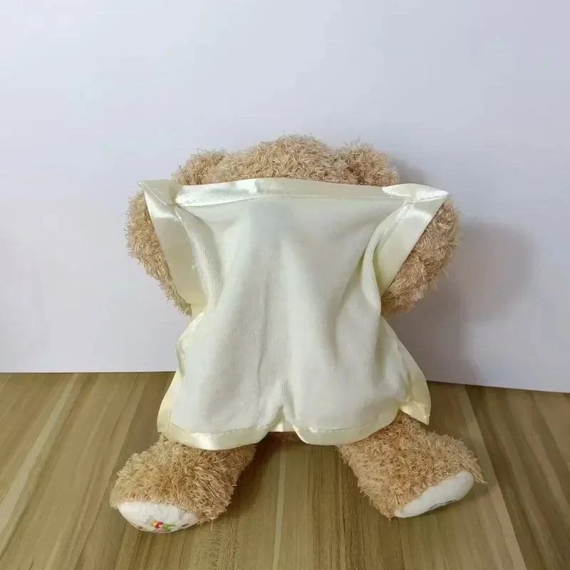 Shy Face Cover Ing Teddy Bear Brithday Gift Hide and Seek Cat Bear Electric Plush Toy Baby Entertainment Speaks Toys