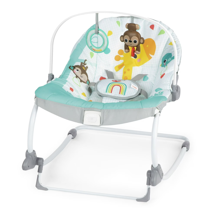 Bright Starts Wild Vibes Infant To Toddler Rocker | Baby Rocking Seat With Vibrations