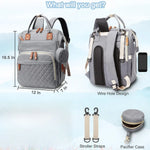 Diaper Bag Backpack Baby Bag, Baby Girl Boy Diaper Bag for Dad Mom with Pad, Travel Large Diaper Bags with Pacifier Case