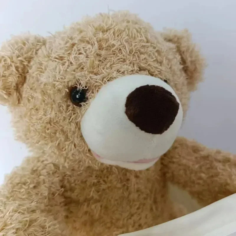 Shy Face Cover Ing Teddy Bear Brithday Gift Hide and Seek Cat Bear Electric Plush Toy Baby Entertainment Speaks Toys
