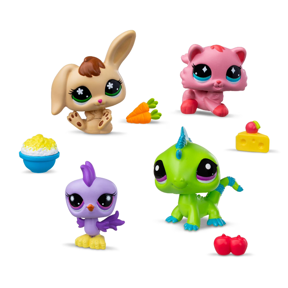 Littlest Pet Shop Foodie Treat Surprise 4-Pack Bobble Head Pets Series 4