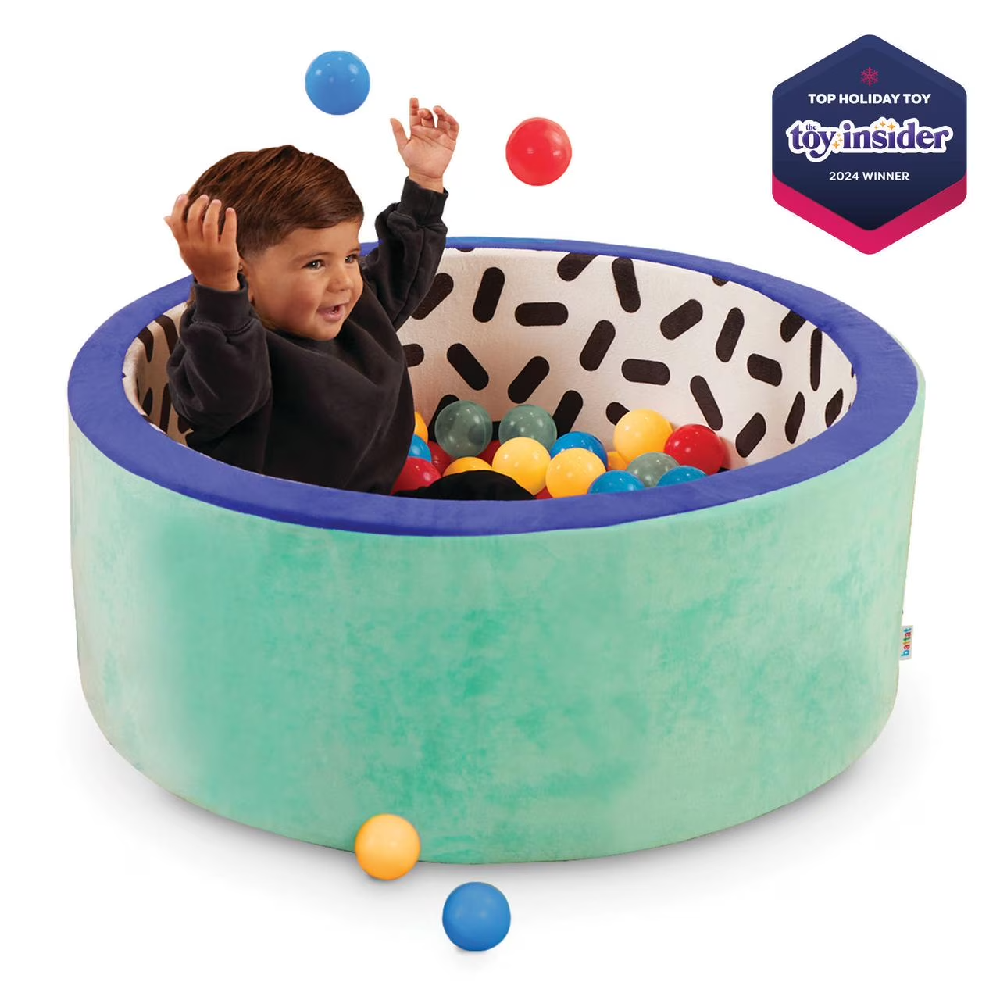 Battat Hop In Foam Ball Pit for Toddlers | Soft Indoor Ball Pool with 68 Balls