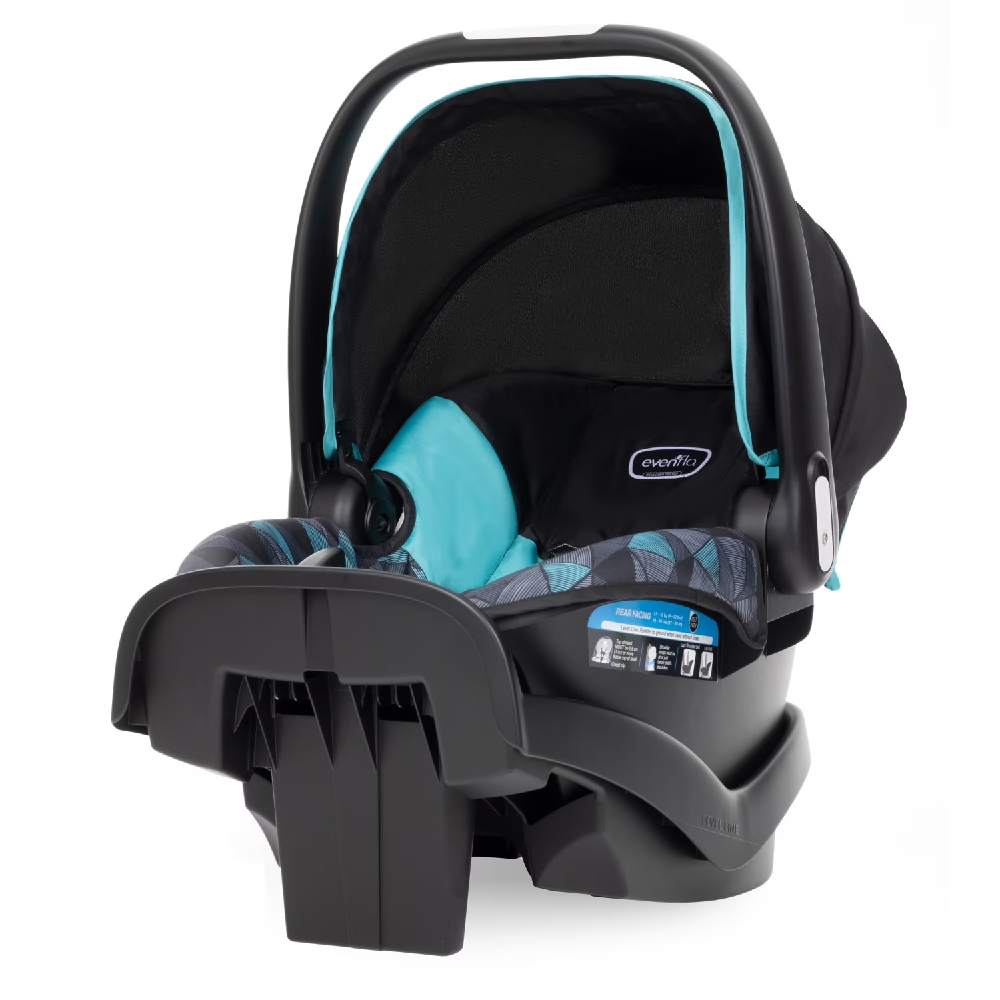 Evenflo NurtureMax Infant Car Seat Dallas Blue | Lightweight Rear Facing Baby Car Seat with 5-Point Harness