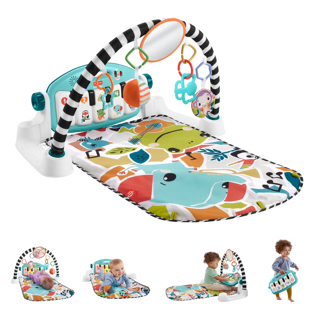 Fisher Price Glow and Grow Kick & Play Piano Gym | Musical Baby Activity Play Mat