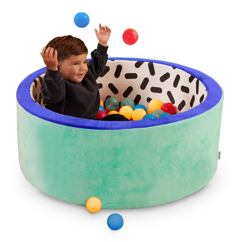 Battat Hop In Foam Ball Pit for Toddlers | Soft Indoor Ball Pool with 68 Balls
