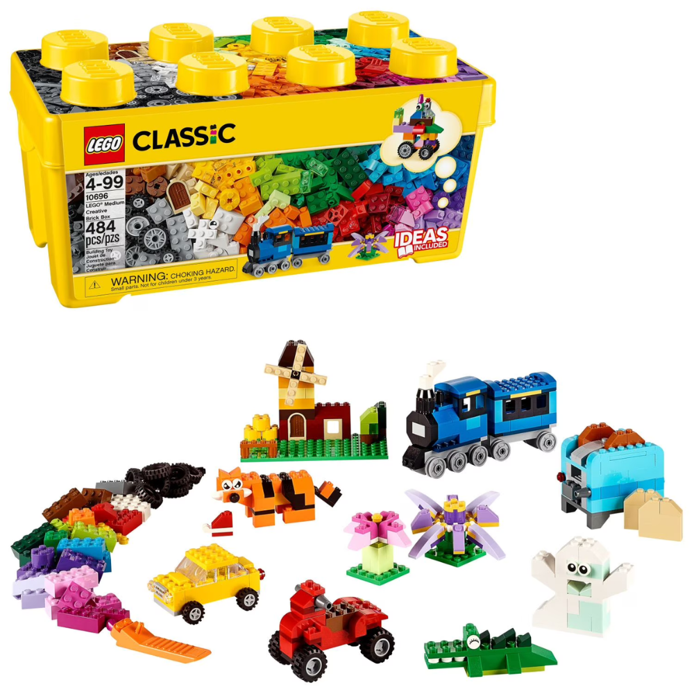 LEGO Classic Medium Creative Brick Box 484 Pieces | Building Blocks Toy Set For Kids