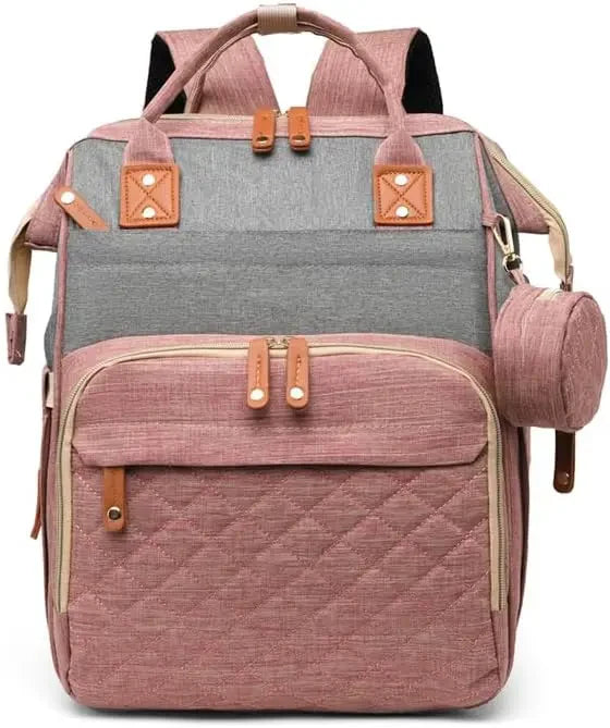 Diaper Bag Backpack Baby Bag, Baby Girl Boy Diaper Bag for Dad Mom with Pad, Travel Large Diaper Bags with Pacifier Case