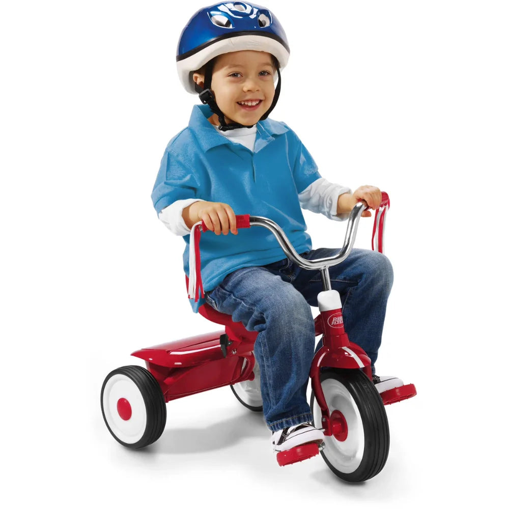 Radio Flyer Ready to Ride Folding Trike | Foldable Toddler Tricycle Ages 18 Months-3 Years